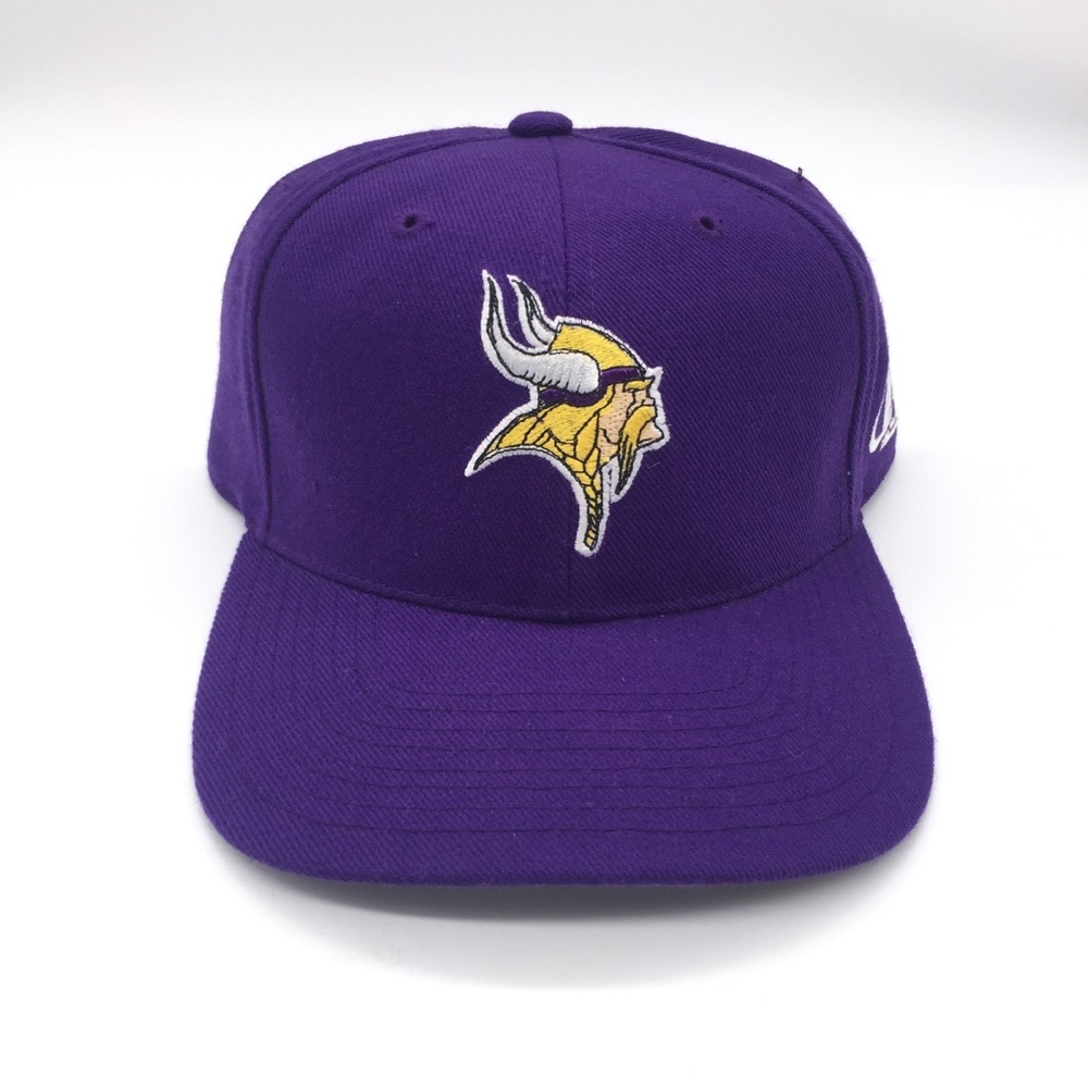 Vintage Minnesota Vikings Fitted Cap Hat Logo Athletic